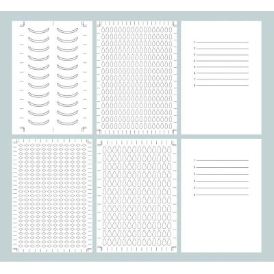 画像1: 6種の型紙データ (PDF)