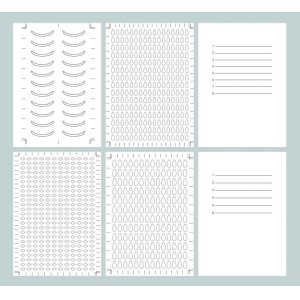 画像: 6種の型紙データ (PDF)