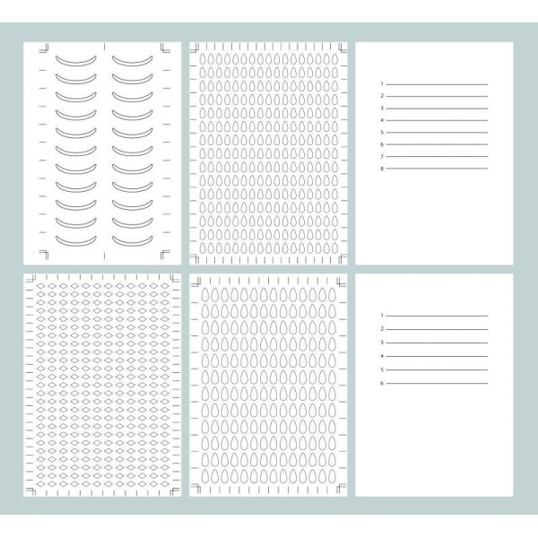 画像1: 6種の型紙データ (PDF) (1)