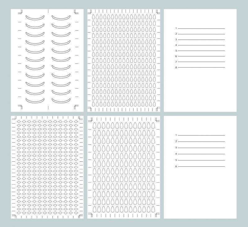 画像1: 6種の型紙データ (PDF) (1)